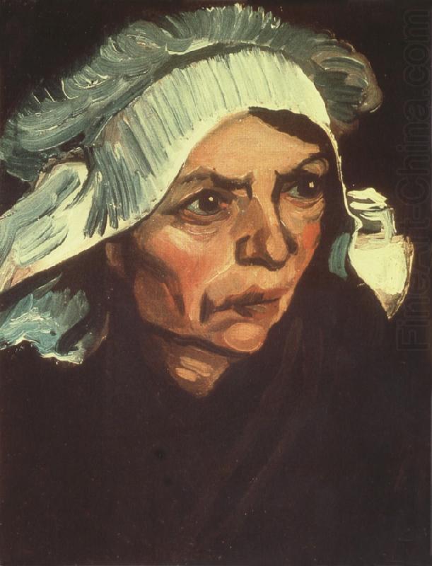 Vincent Van Gogh Head of a Peasant Woman with White Cap (nn04) china oil painting image